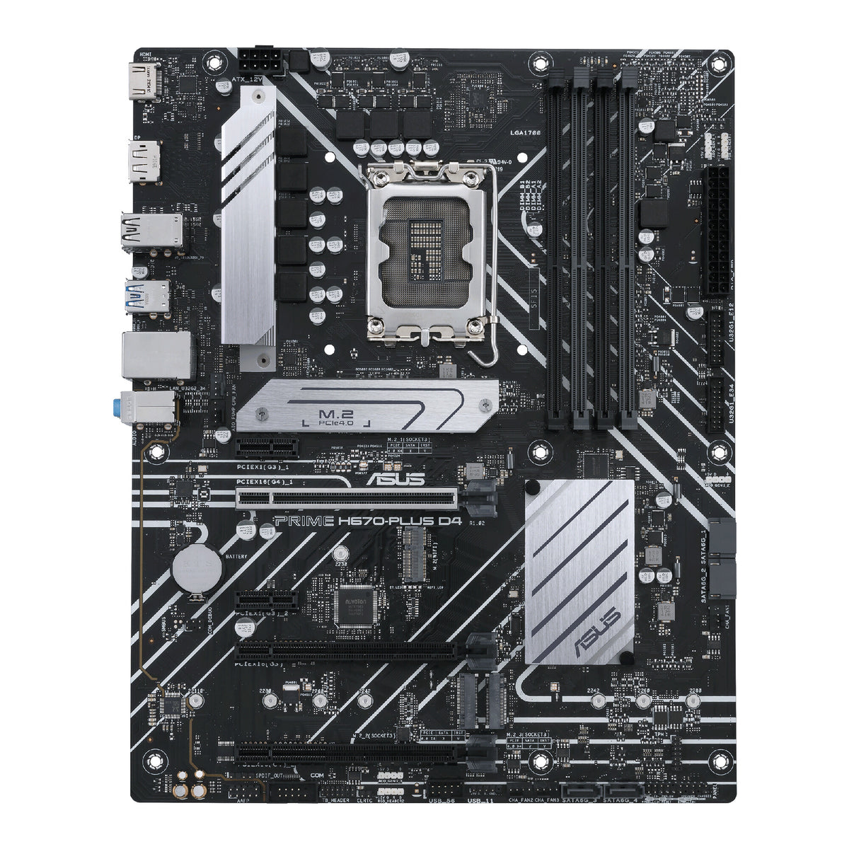 ASUS PRIME H670-PLUS D4 ATX motherboard - Intel H670 LGA 1700