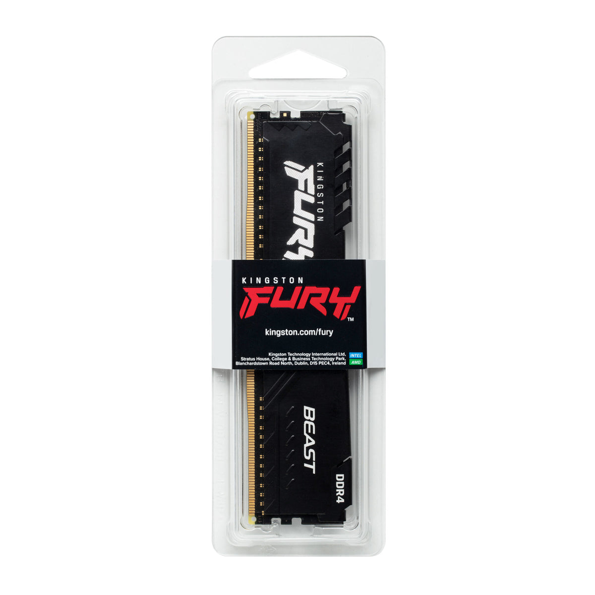 Kingston Technology FURY Beast Black - 16 GB 1 x 16 GB 3600MT/s DDR4 memory module