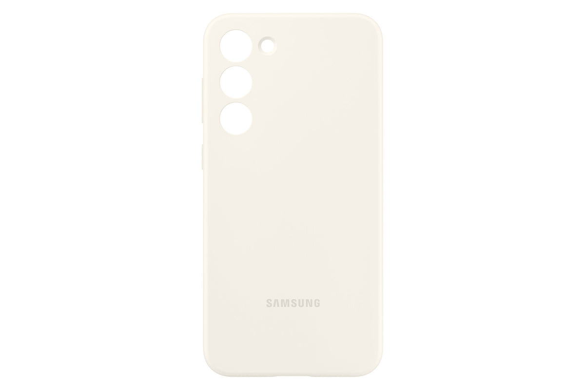 Samsung Silicone Case for Galaxy S23+ in Cream