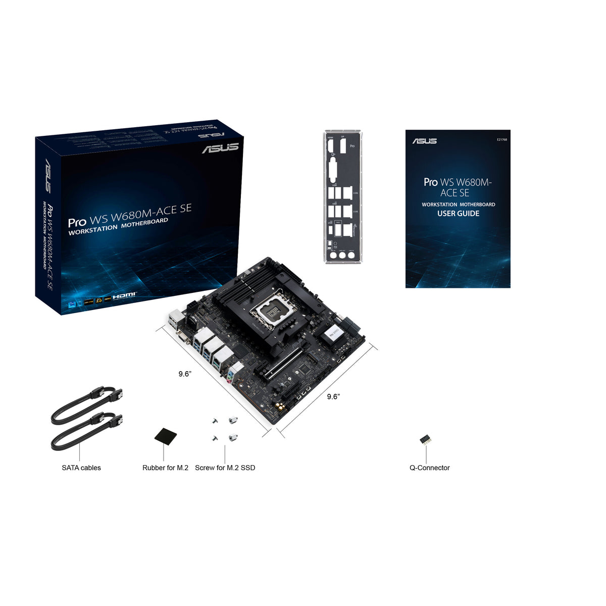 ASUS PRO WS W680M-ACE SE micro ATX motherboard - Intel W680 LGA 1700