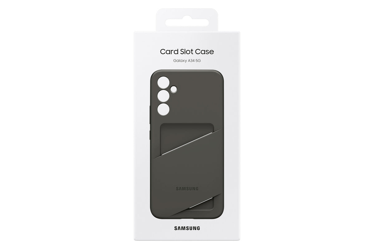 Samsung Card Slot Case for Galaxy A34 in Black