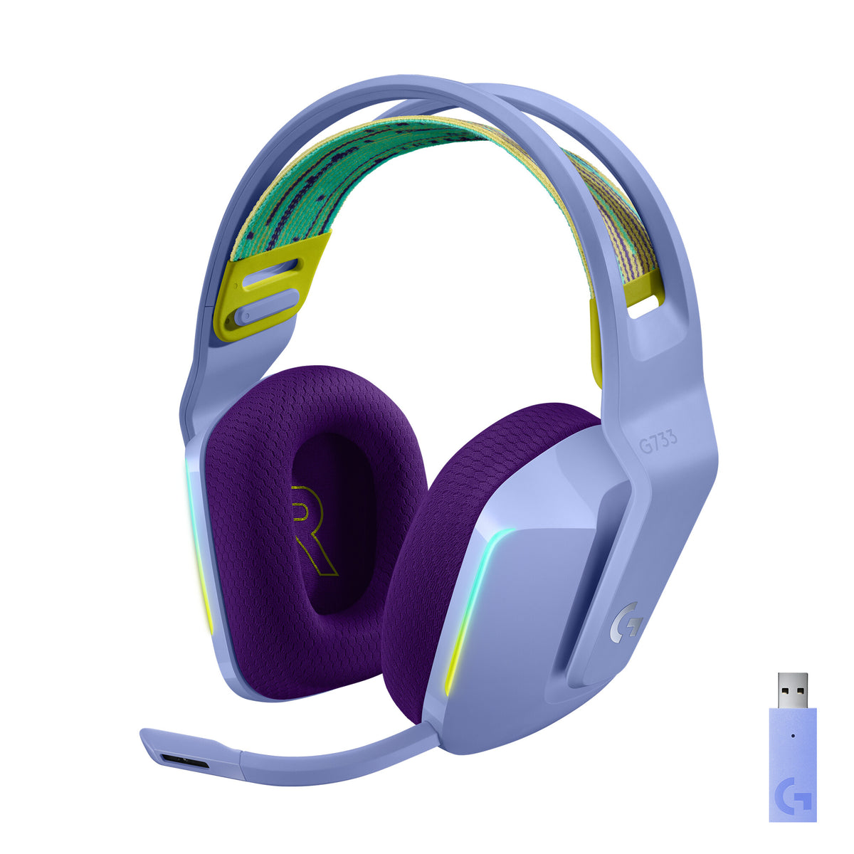 Logitech G - G733 LIGHTSPEED Wireless RGB Gaming Headset in Lilac
