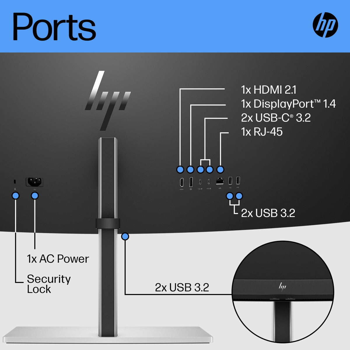 HP E45C G5 DQHD - 113 cm (44.5&quot;) - 5120 x 1440 pixels DQHD LCD Monitor