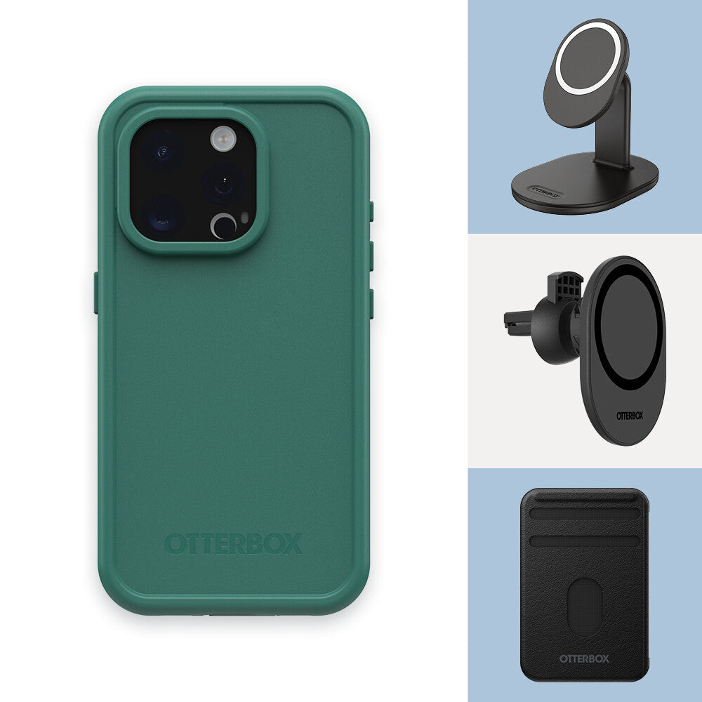 OtterBox Frē Series for iPhone 15 Pro in Pine (Green)