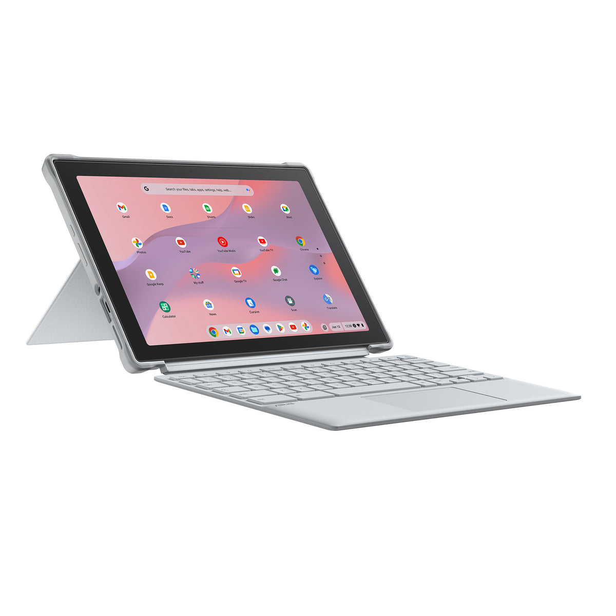 ASUS Chromebook - 26.7 cm (10.5&quot;) - Touchscreen - MediaTek Kompanio 520 - 4 GB LPDDR4x-SDRAM - 64 GB eMMC - Wi-Fi 6 - ChromeOS - Silver