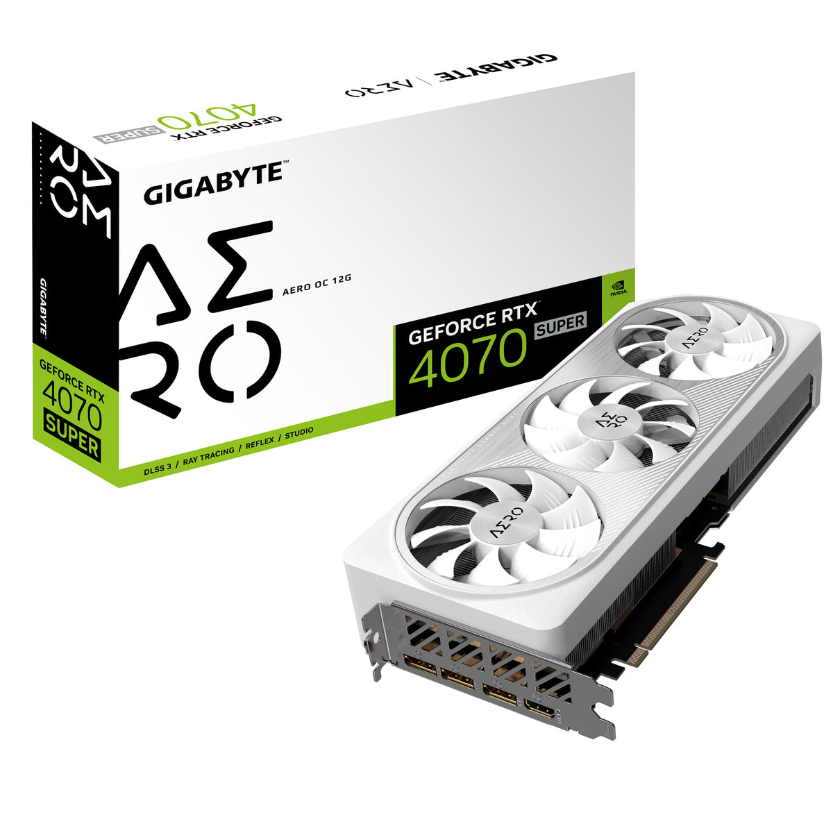 Gigabyte AERO OC 12G - NVIDIA 12 GB GDDR6X GeForce RTX 4070 SUPER graphics card