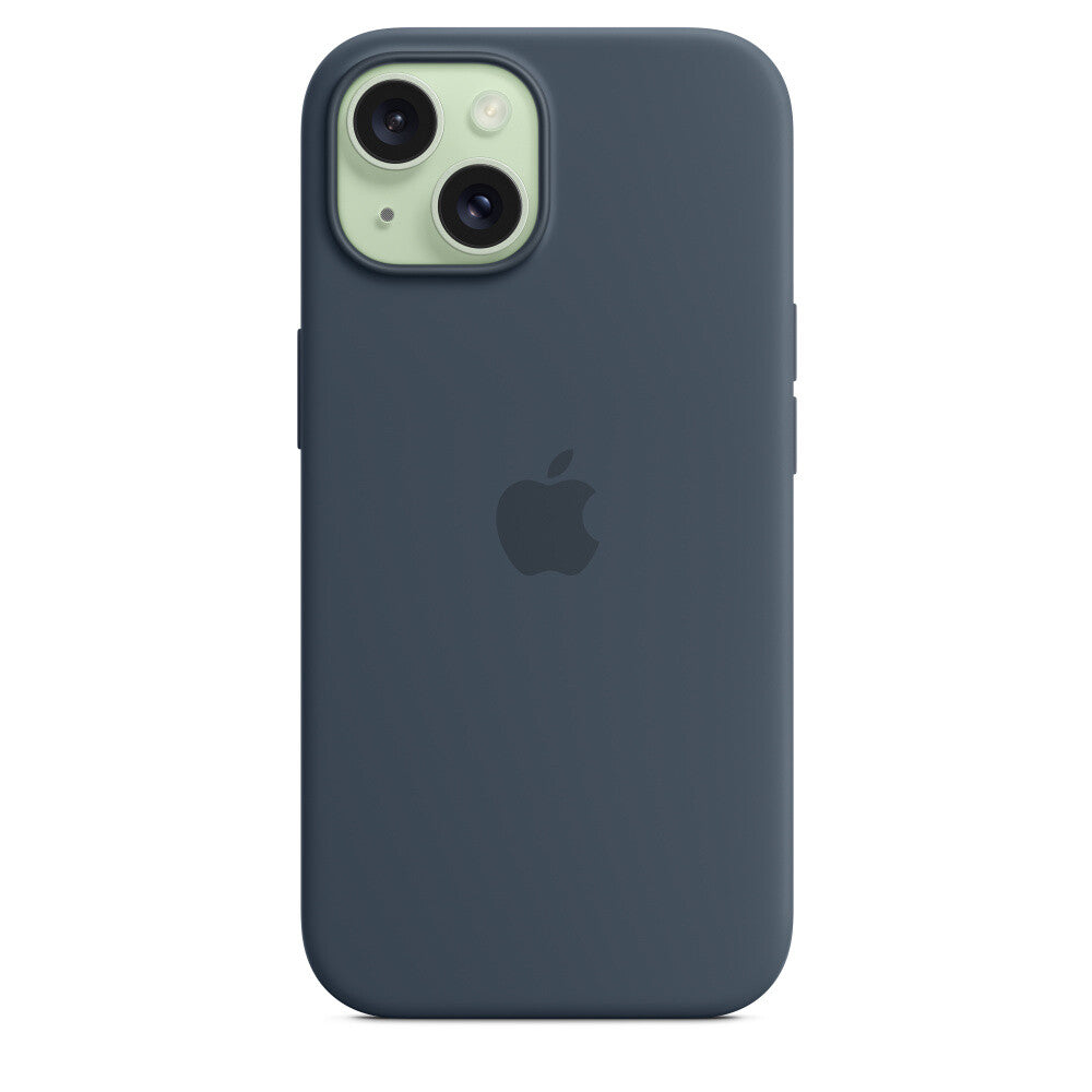 Apple iPhone 15 Silicone Case with MagSafe in Navy