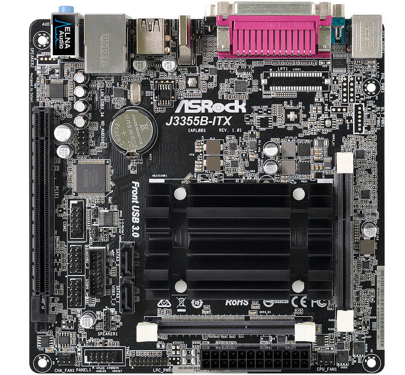 Asrock J3355B ITX motherboard - Integrated CPU