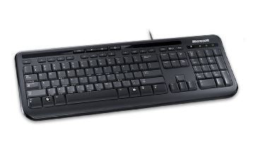 Microsoft Wired 600, Black keyboard USB QWERTY UK International