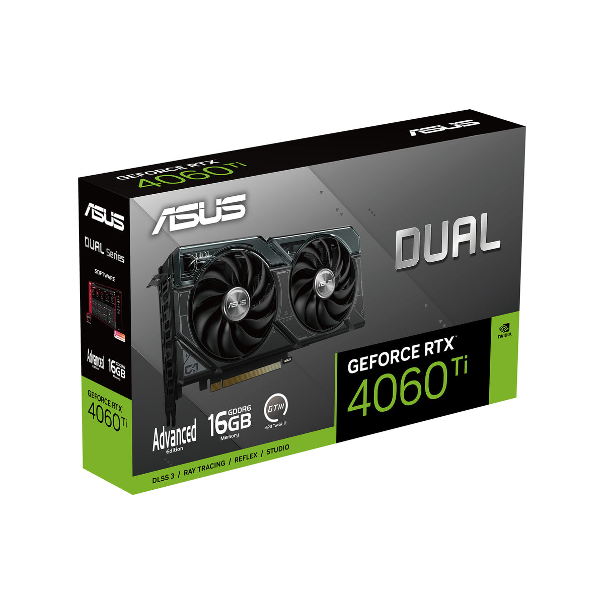 ASUS Dual - NVIDIA 16 GB GDDR6 GeForce RTX 4060 Ti graphics card