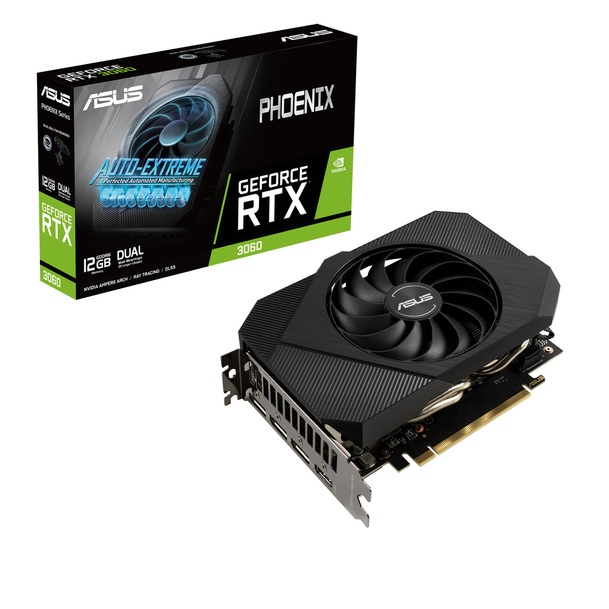 ASUS Phoenix - NVIDIA 12 GB GDDR6 GeForce RTX 3060 graphics card