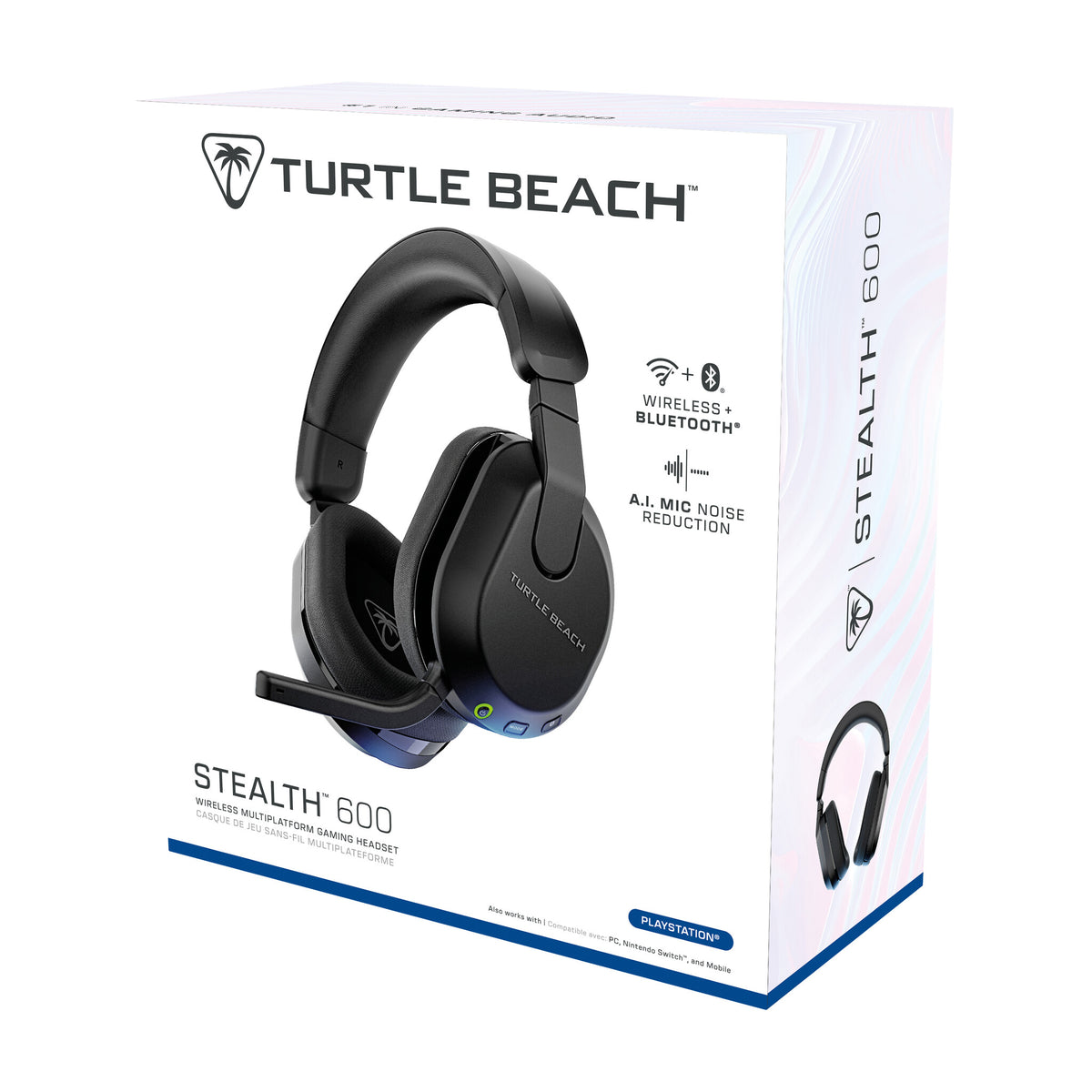 Turtle Beach Stealth 600 (3rd Gen) - Wireless Bluetooth Gaming Headset for PS4 / PS5 in Black