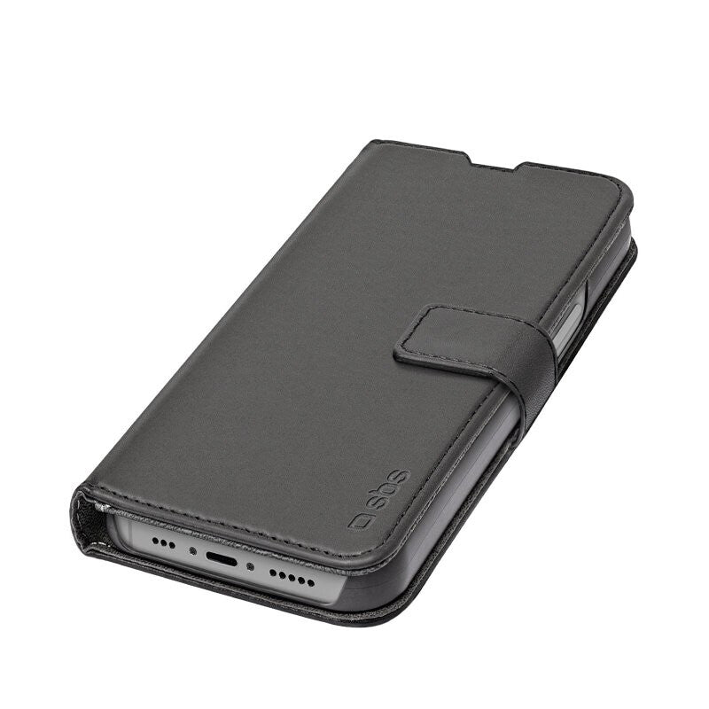 SBS Book Wallet mobile phone case for iPhone 14 Plus in Black