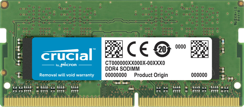Crucial - 32 GB 1 x 32 GB DDR4 SO-DIMM 3200 MHz memory module