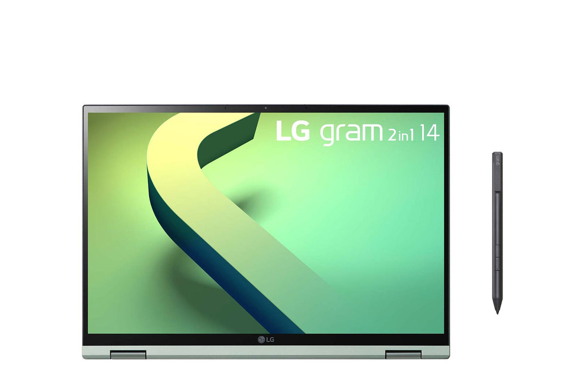 LG Gram 14T90Q Hybrid (2-in-1) - 35.6 cm (14&quot;) - Touchscreen - Intel® Core™ i7-1260P - 16 GB LPDDR5-SDRAM - 1 TB SSD - Wi-Fi 6E - Windows 11 Home - Green