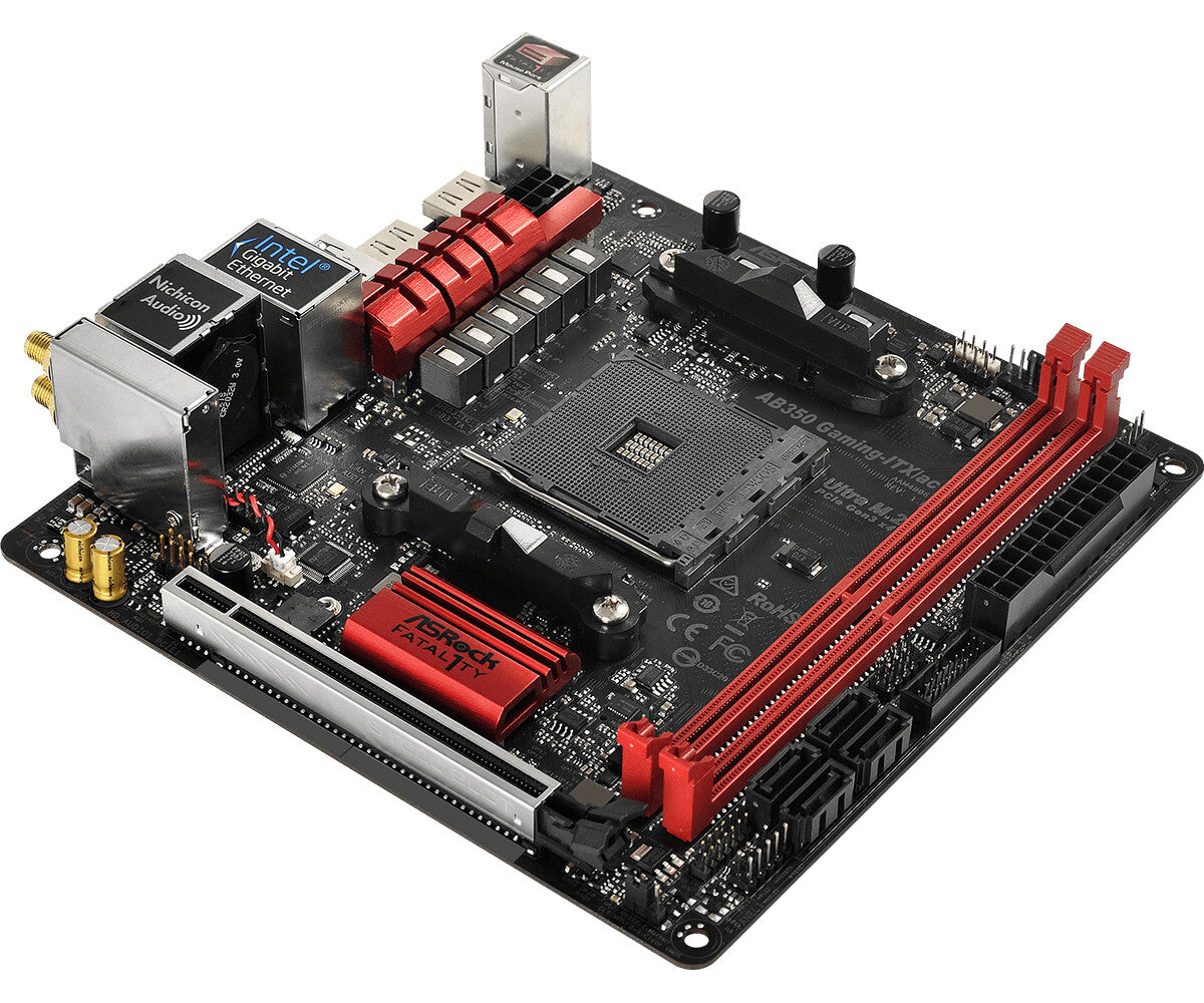 Asrock Fatal1ty AB350 Gaming-ITX/ac mini ITX motherboard - AMD B350 So -  Clove Technology