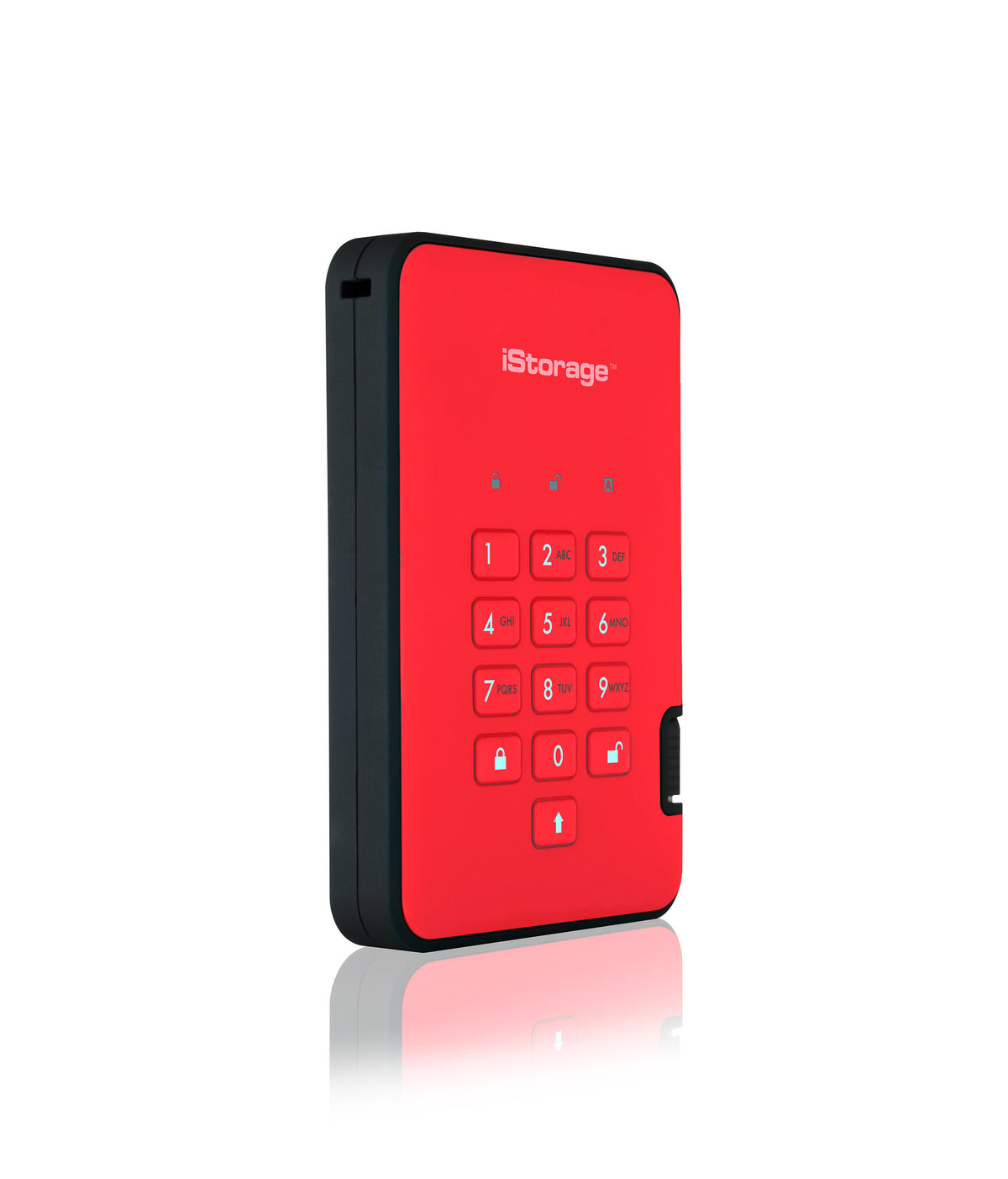 iStorage diskAshur2 - Secure Encrypted External hard drive in Red - 5 TB