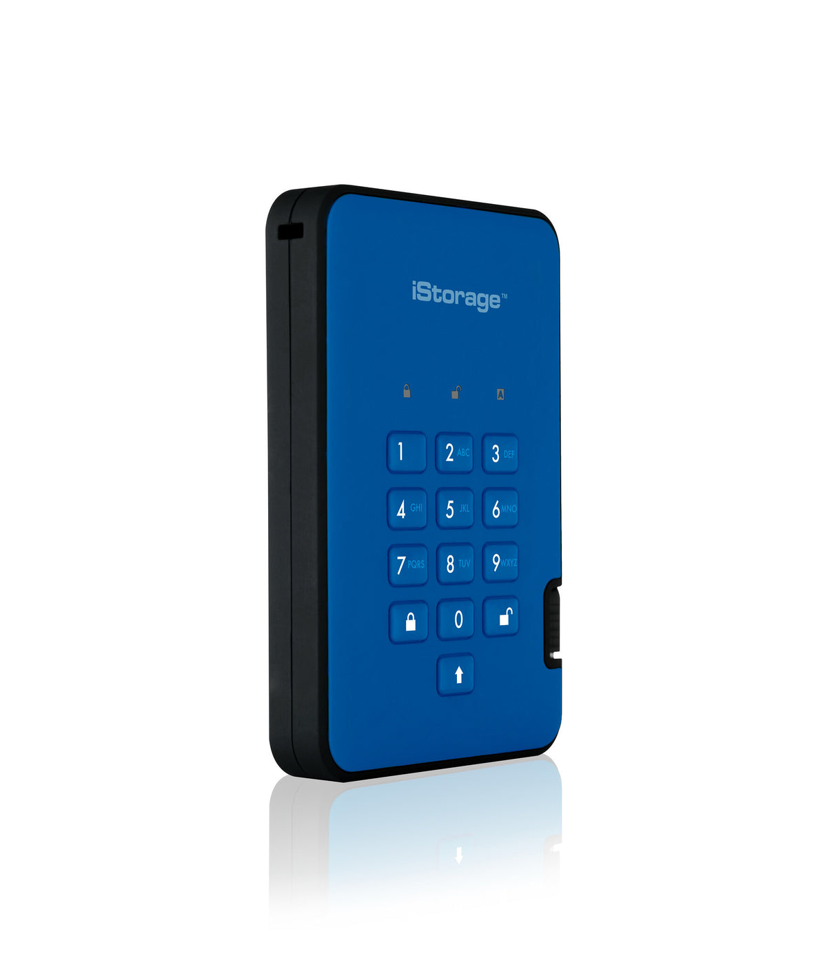 iStorage diskAshur2 - Secure Encrypted External solid state drive in Blue - 512 GB