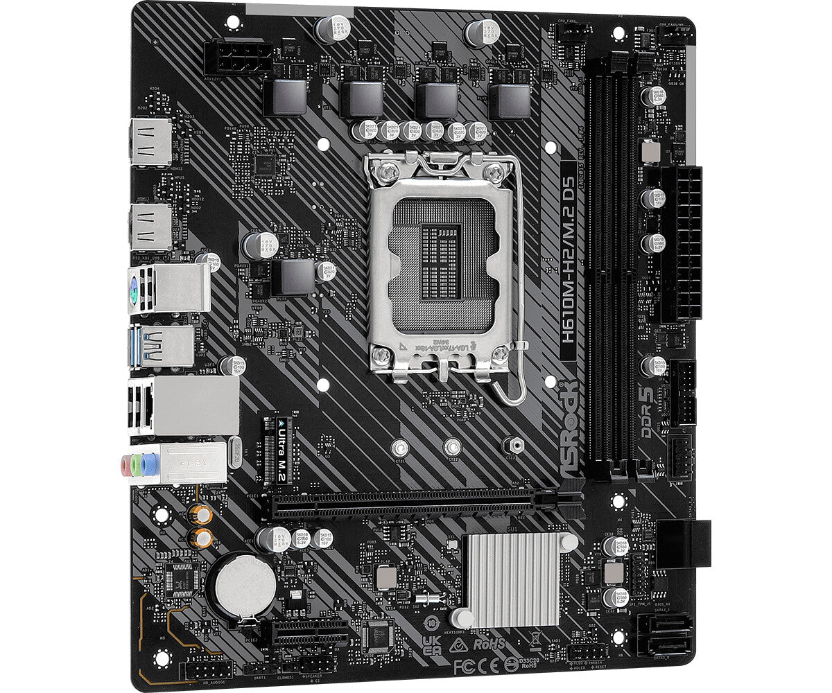 Asrock H610M-H2/M.2 D5 micro ATX motherboard - Intel H610 LGA 1700