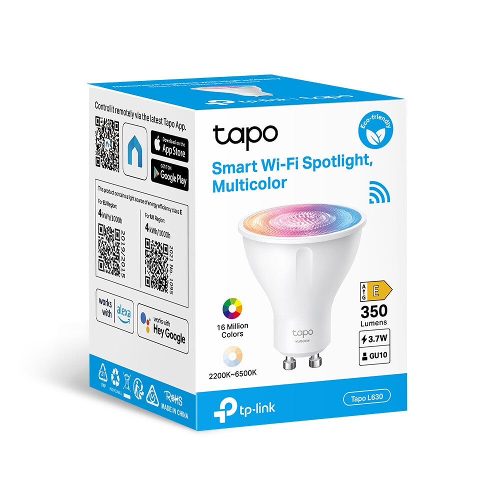 TP-Link Tapo Smart Wi-Fi Lightbulb - Multicolour - GU10