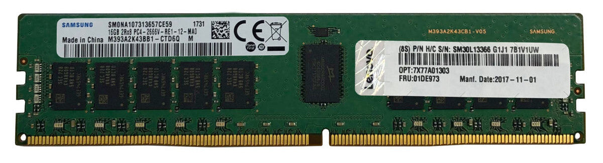 Lenovo - 16 GB 1 x 16 GB DDR4 3200 MHz ECC memory module
