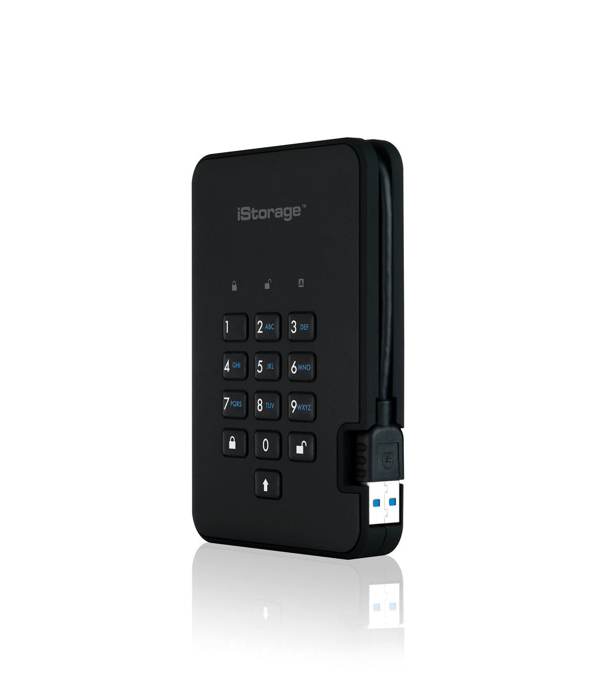 iStorage diskAshur2 - Secure Encrypted External hard drive in Black - 2 TB