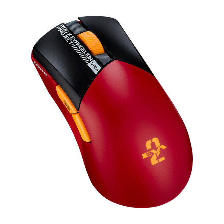 ASUS ROG Gladius III Wireless AimPoint &quot;EVA-02 Edition&quot; -  RF Wireless + Bluetooth + USB Type-A Optical Mouse - 36,000 DPI