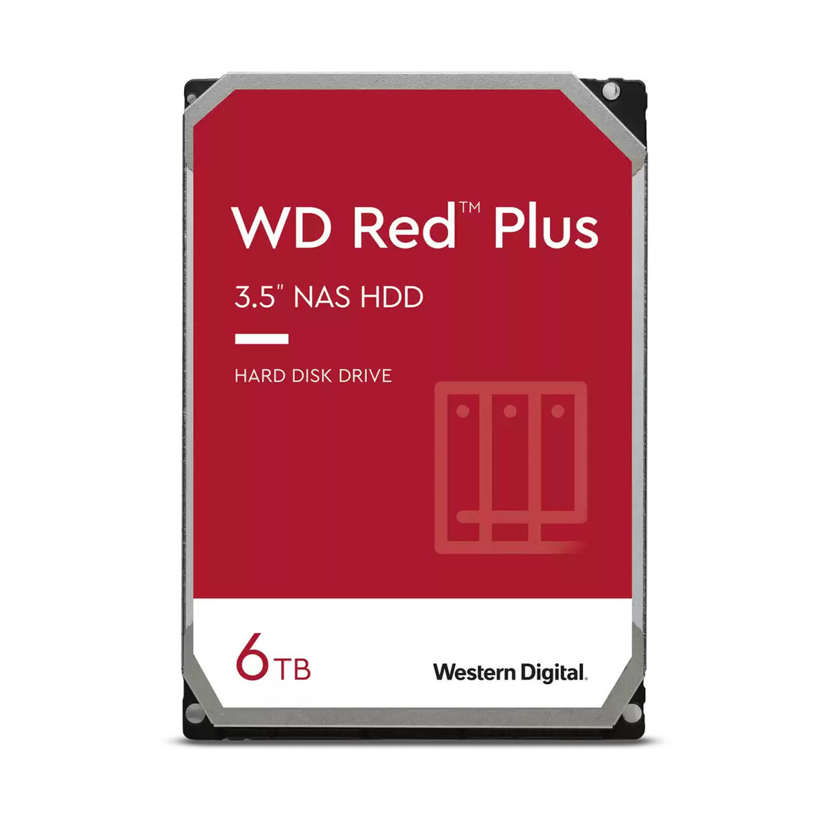 Western Digital Red Plus - 5.4K RPM Serial ATA III NAS 3.5&quot; HDD - 6 TB