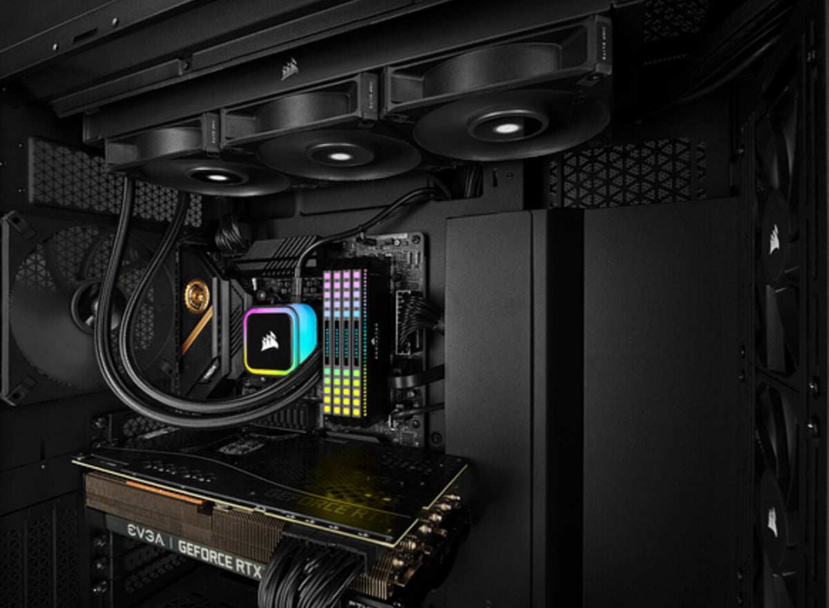 Corsair iCUE H100i RGB ELITE - All-in-one Liquid Processor Cooler in Black - 240mm