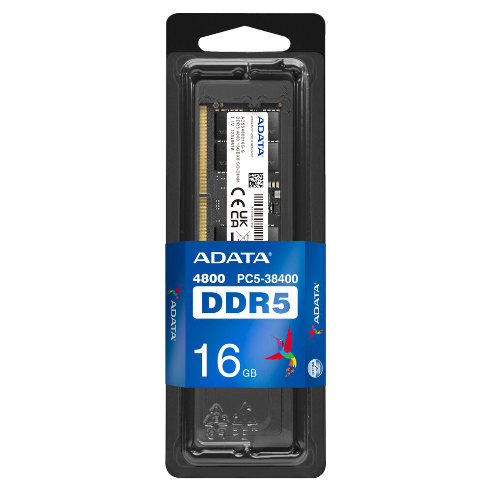 ADATA - 16 GB 1 x 16 GB DDR5 SO-DIMM 4800 MHz ECC memory module