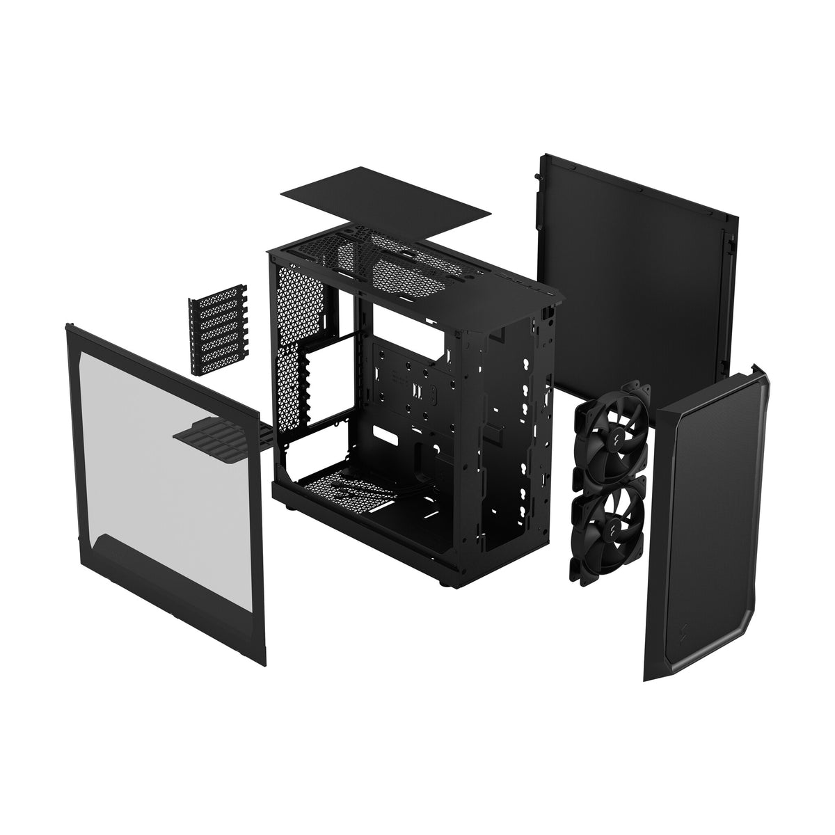 Fractal Design Focus 2 -  ATX Mid Tower Case in Black / Clear
