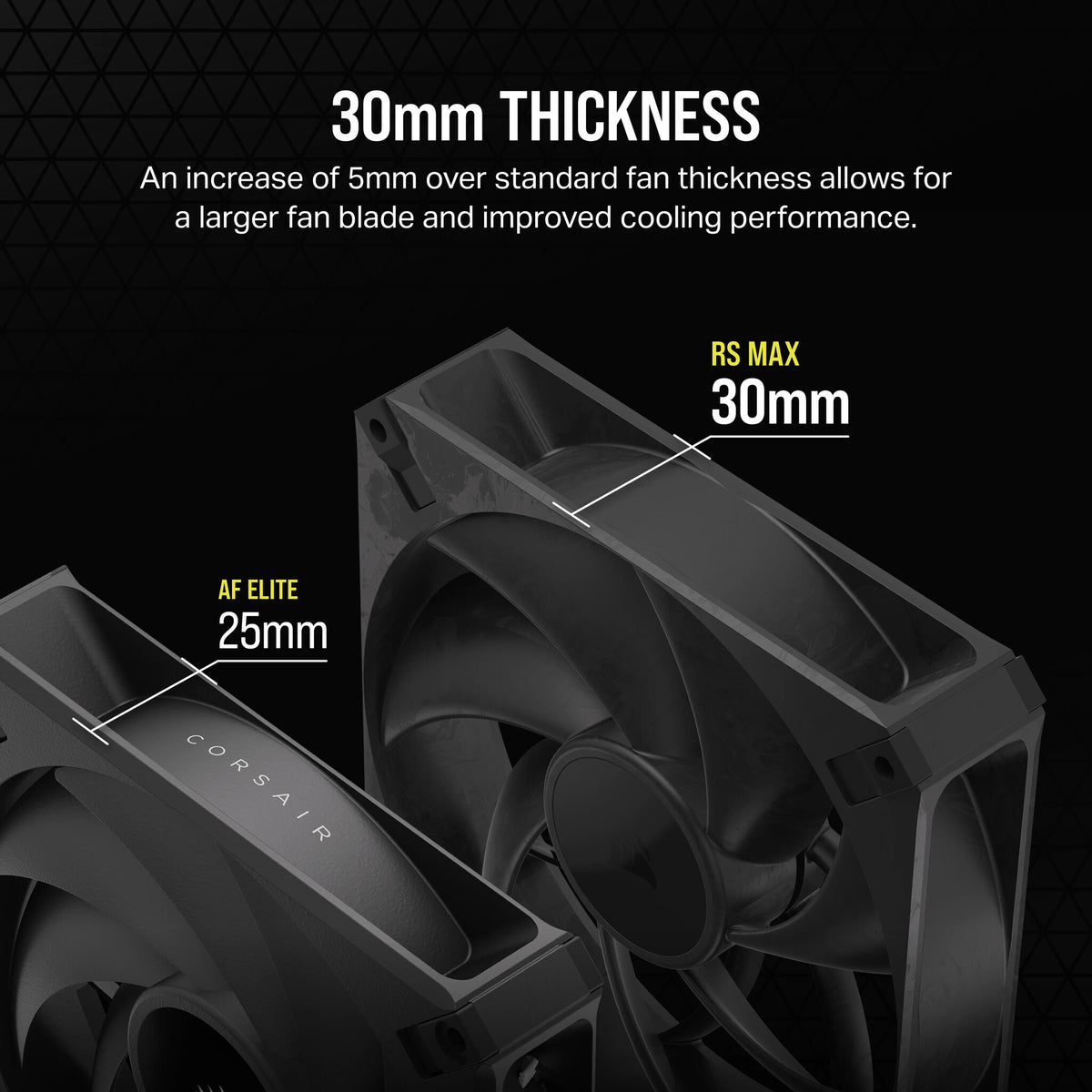 Corsair RS140 MAX - Computer Case Fan in Black - 140mm (Pack of 2)