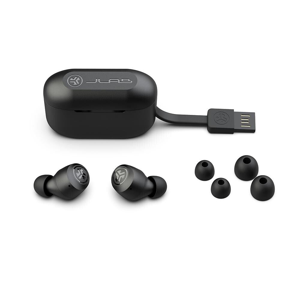 JLab GO Air POP - True Wireless Stereo (TWS) In-ear Bluetooth Earbuds in Black
