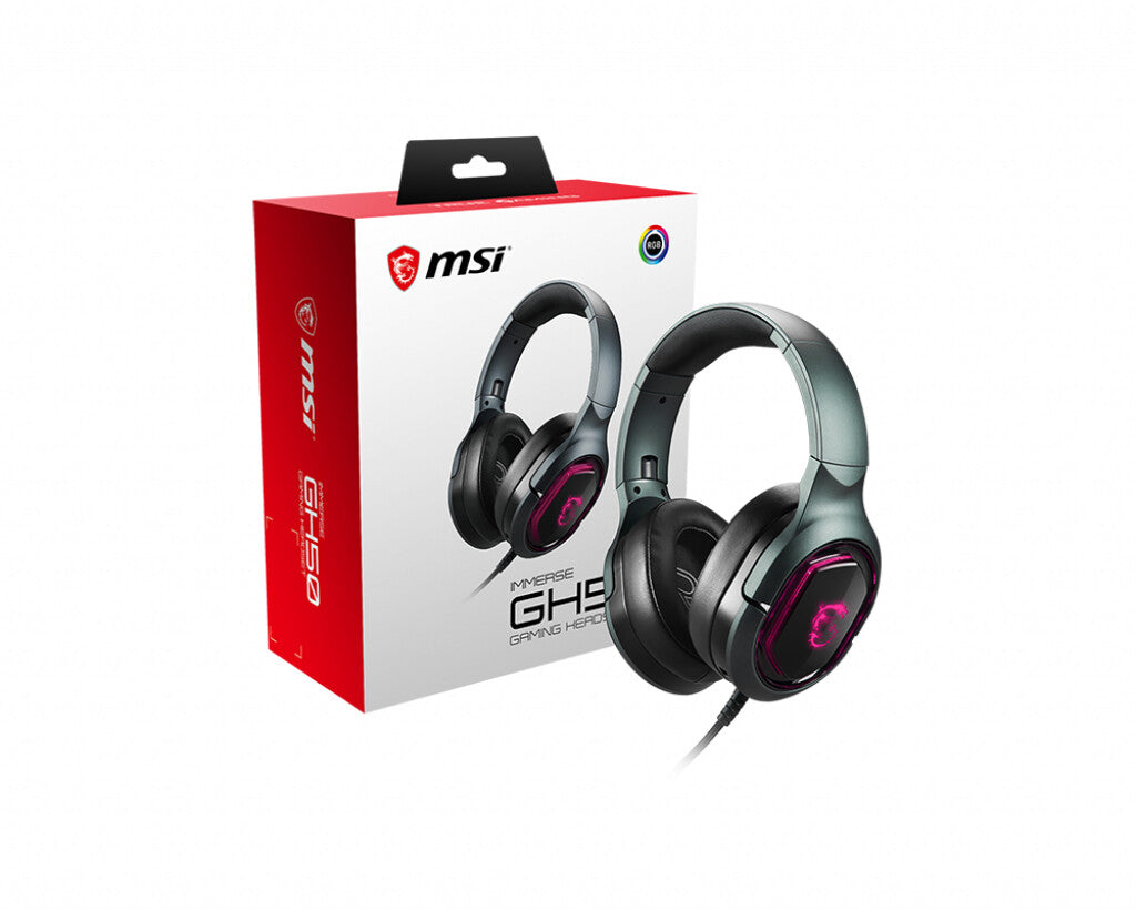 MSI IMMERSE GH50 - 7.1 Virtual Surround Sound RGB Gaming Headset