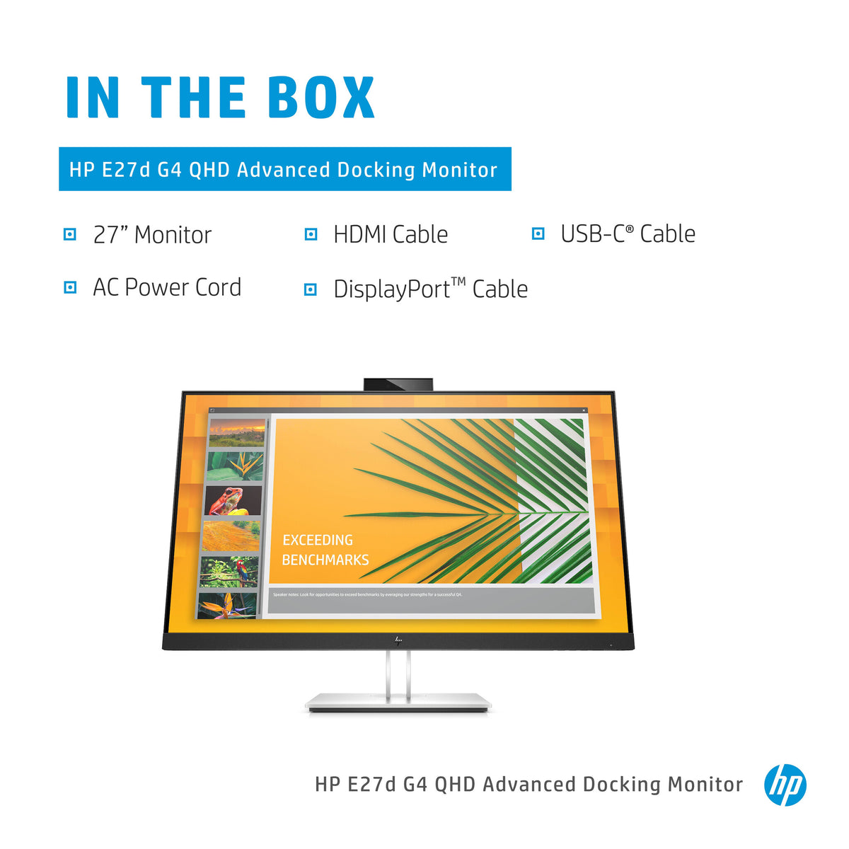 HP E27D G4 - 68.6 cm (27&quot;) - 2560 x 1440 pixels Quad HD LED Monitor