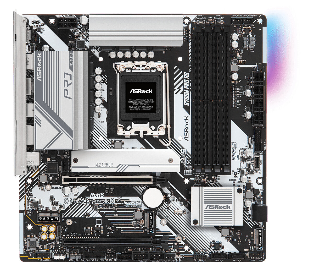 Asrock B760M Pro RS micro ATX Motherboard - Intel B760 LGA 1700