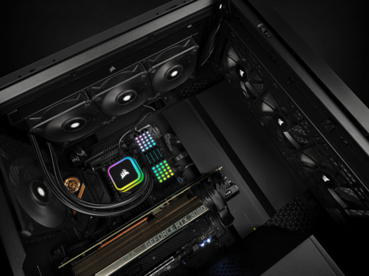 Corsair iCUE H100i RGB ELITE - All-in-one Liquid Processor Cooler in Black - 240mm