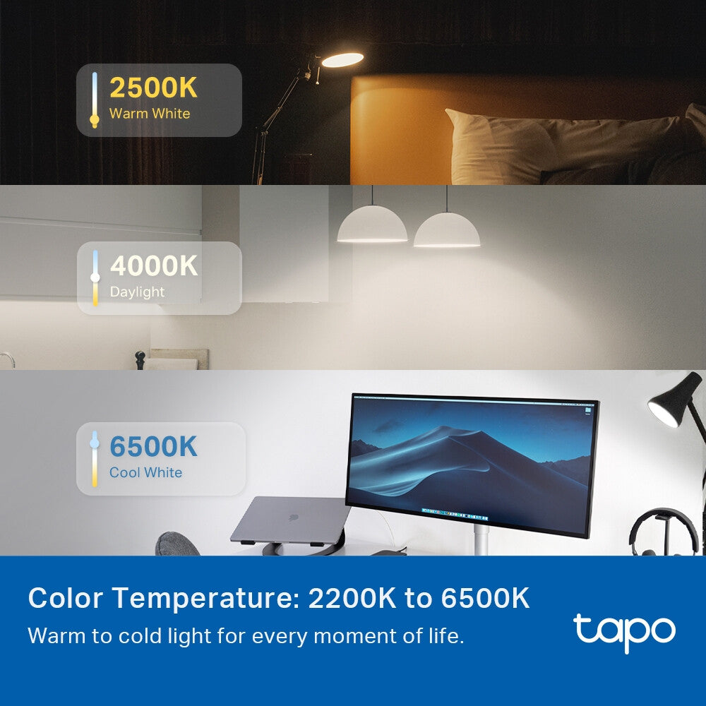 TP-Link Tapo Smart Wi-Fi Lightbulb - Multicolour - E27
