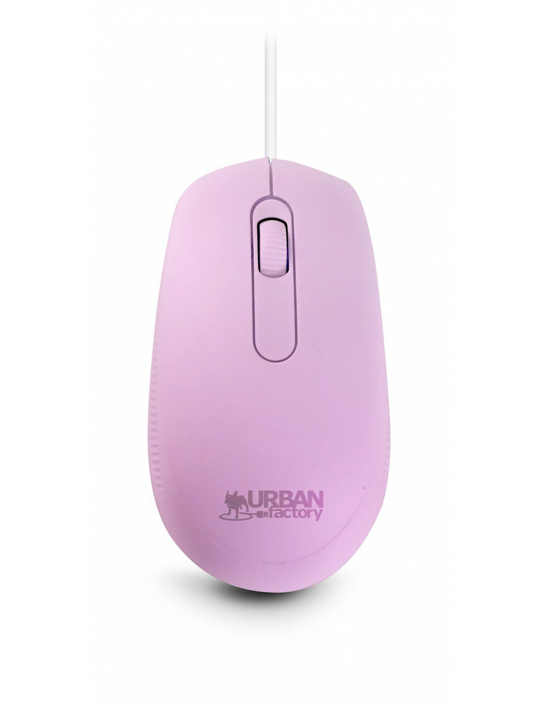 Urban Factory FREE - Ambidextrous USB Type-A Wired Optical Mouse in Pink - 1,200 DPI