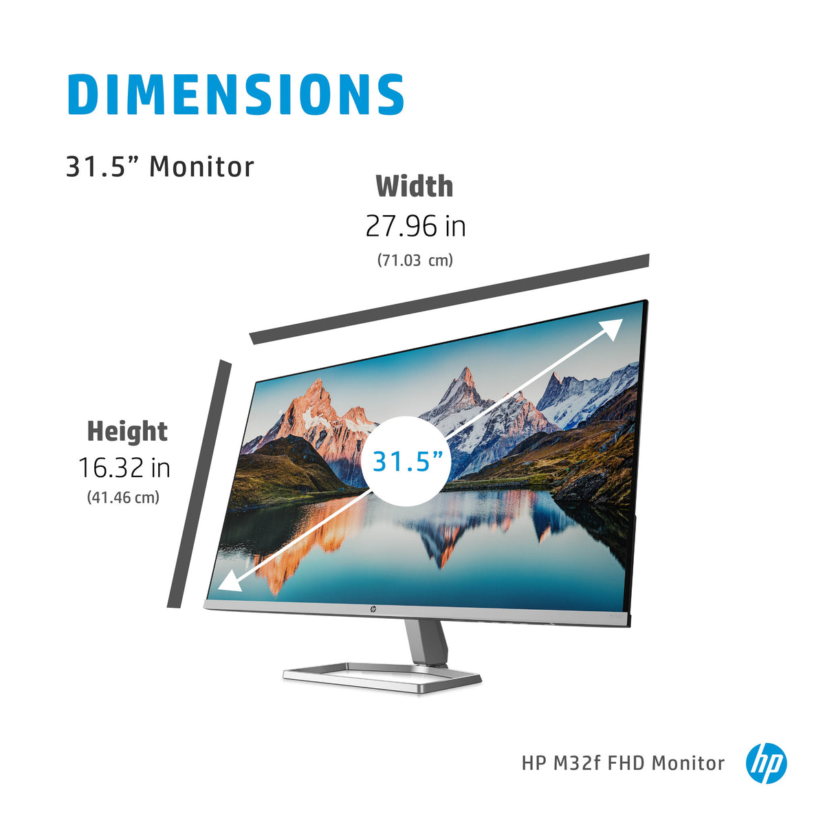 HP M32f - 80 cm (31.5&quot;) - 1920 x 1080 pixels Full HD Monitor