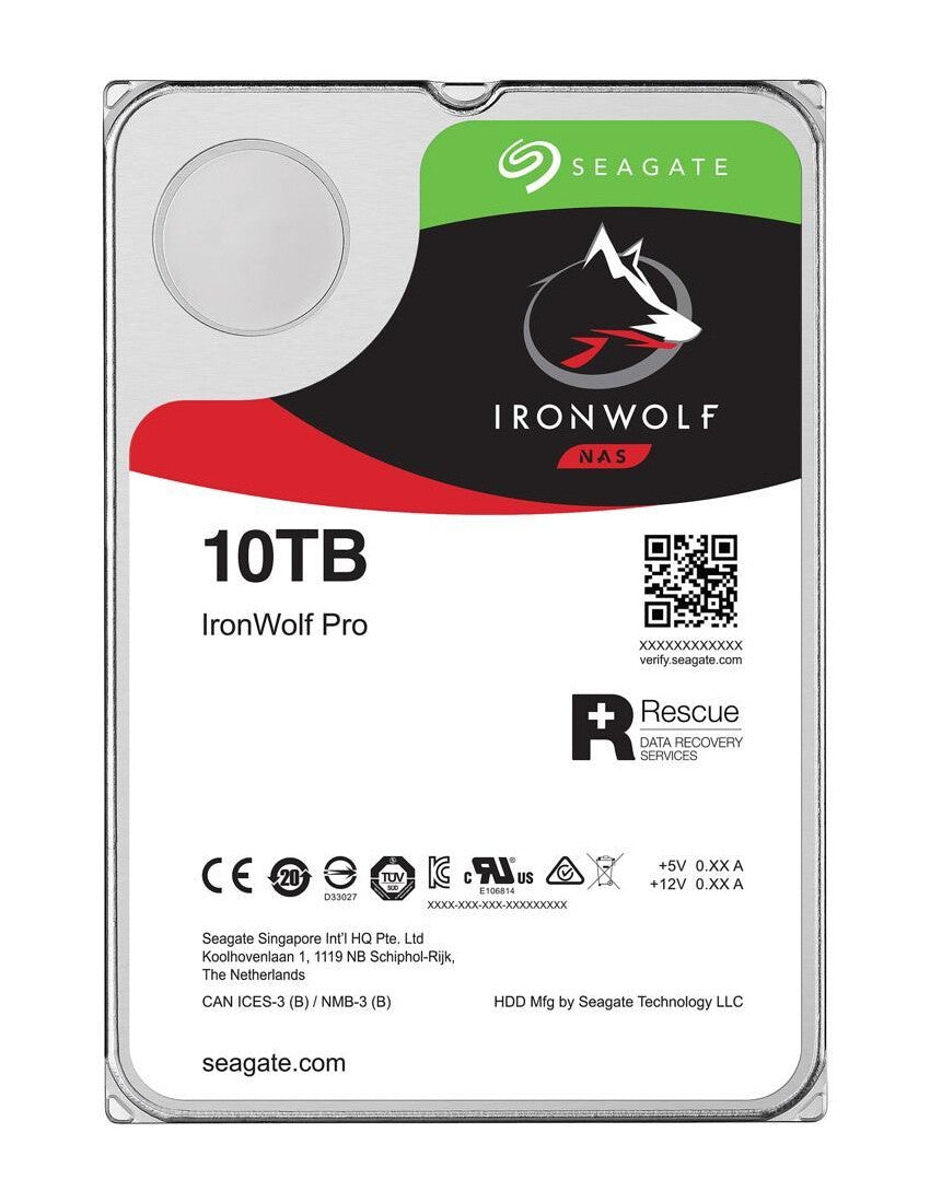 Seagate IronWolf Pro - 7.2K RPM Serial ATA III 3.5&quot; HDD - 10 TB