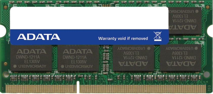 ADATA - 4 GB 1 x 4 GB DDR3 SO-DIMM 1600 MHz memory module