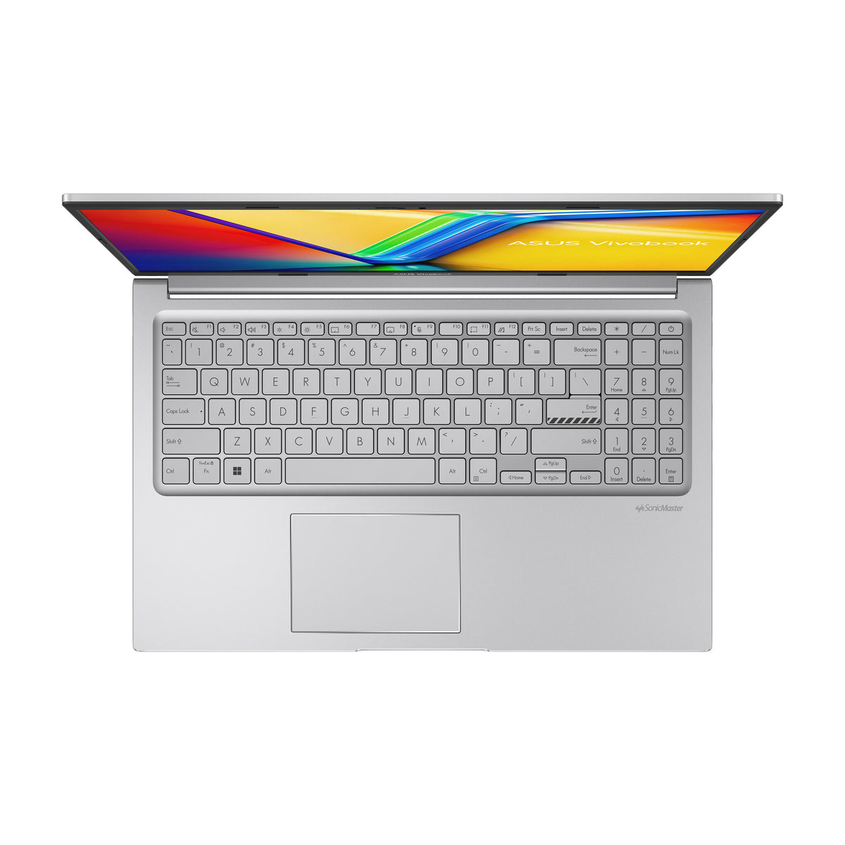 ASUS Vivobook 15 Laptop - 39.6 cm (15.6&quot;) - Intel® Core™ i7-1255U - 8 GB DDR4-SDRAM - 512 GB SSD - Wi-Fi 6E - Windows 11 Home - Silver