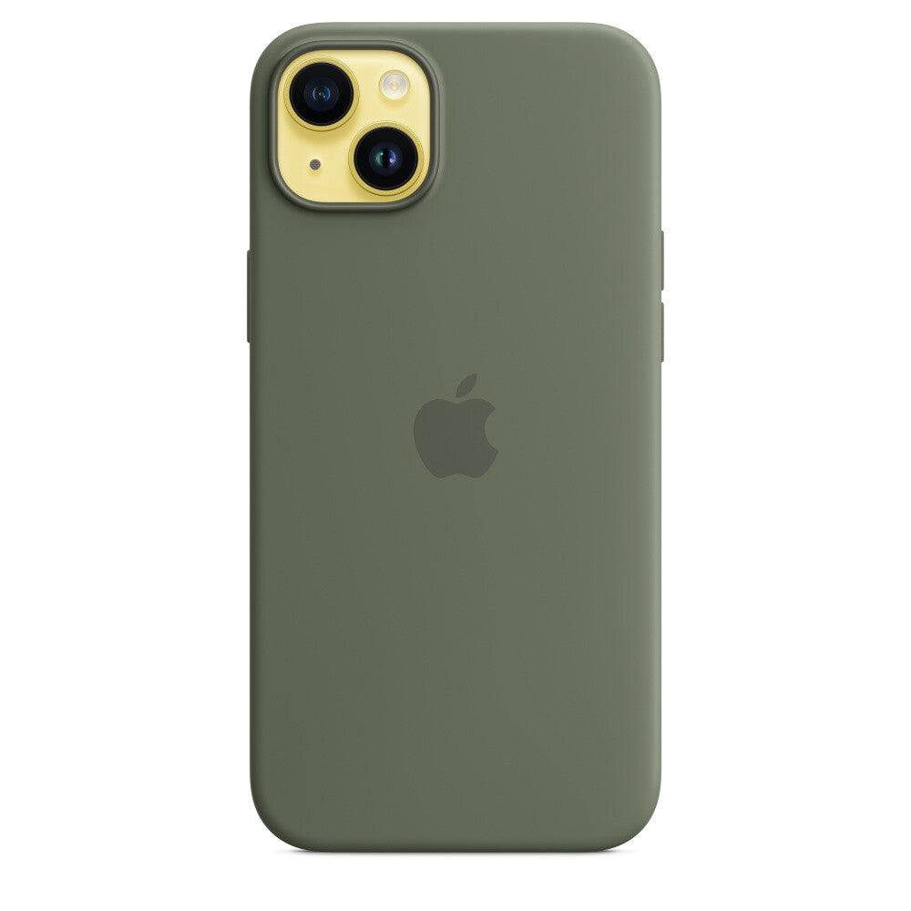Apple MQUD3ZM/A - Silicone Case with MagSafe for iPhone 14 Plus in Olive