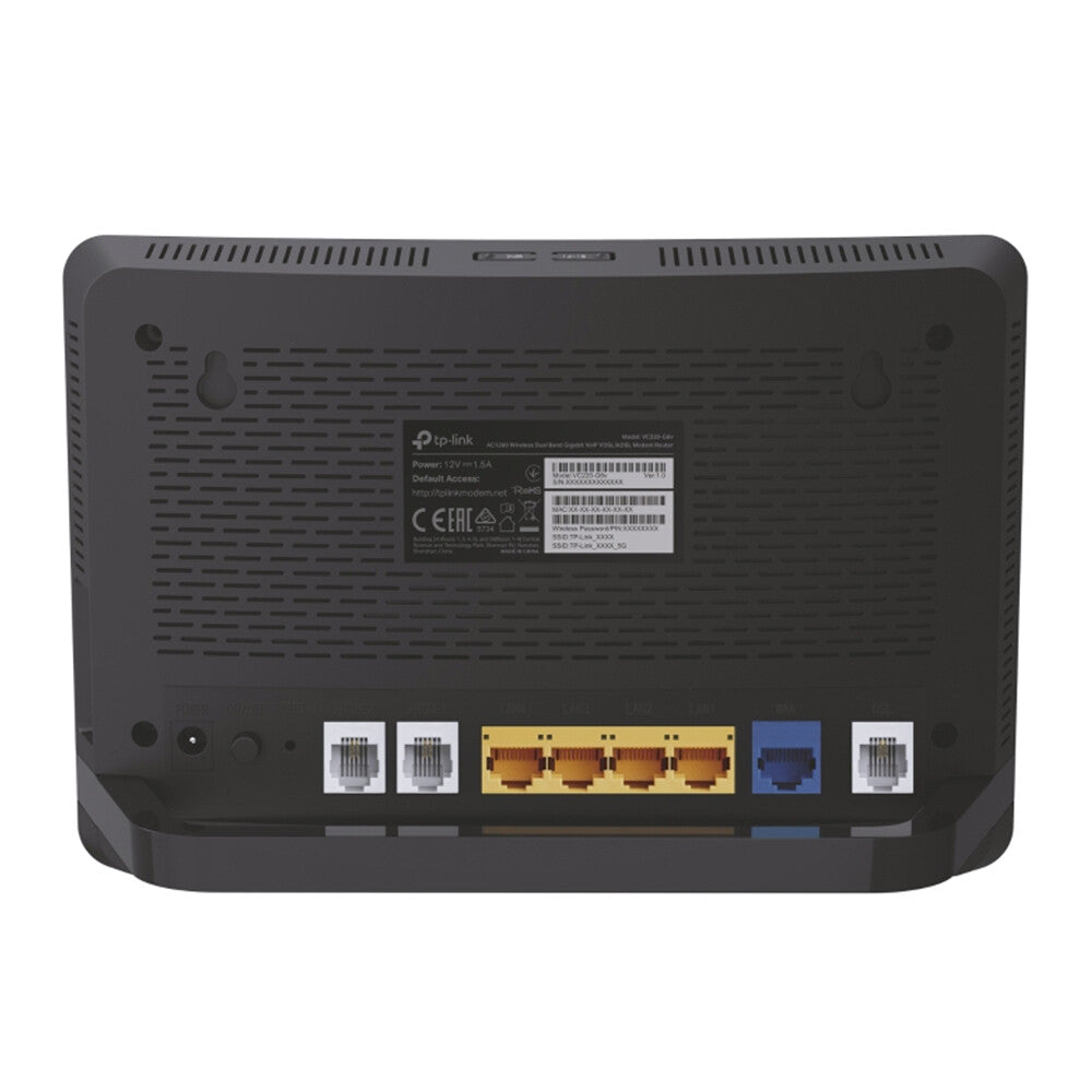 TP-Link Archer VR1210v - Gigabit Ethernet Dual-band (2.4 GHz / 5 GHz) wireless router in Black