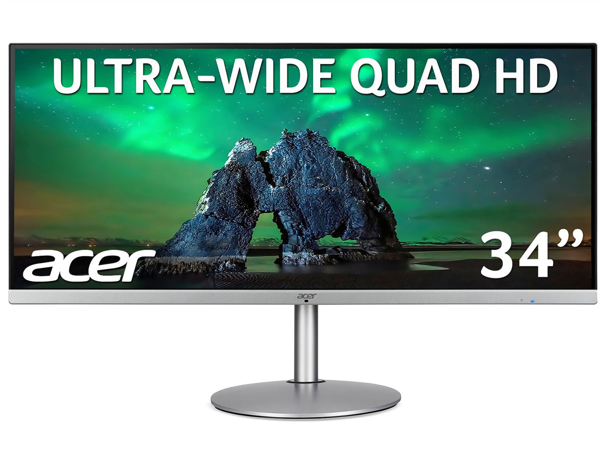 Acer CB2 CB342CKsmiiphzx 34 inch UWQHD Ultrawide Monitor (IPS Panel, FreeSync, 75Hz, 1ms, HDR 10, Height Adjustable Stand, DP, HDM