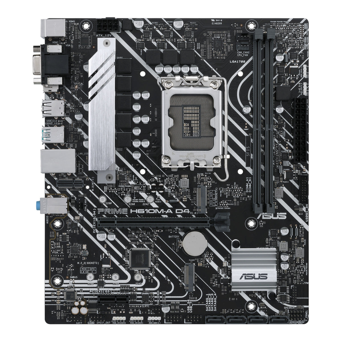 ASUS PRIME H610M-A D4 micro ATX motherboard - Intel H610 LGA 1700