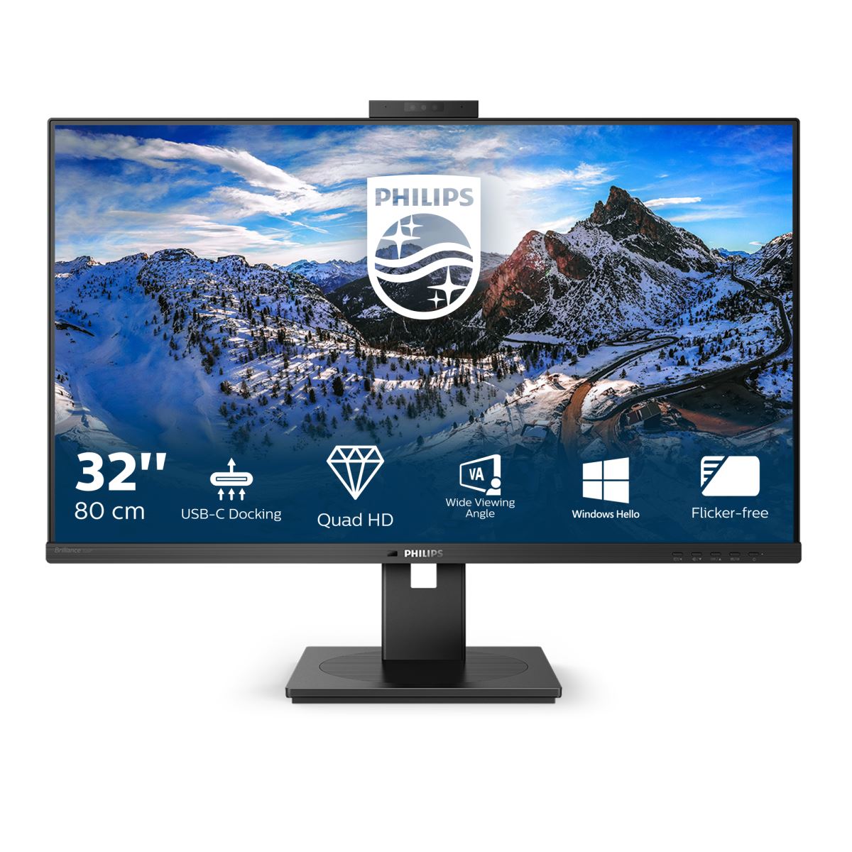 Philips P Line 326P1H/00 LED display 80 cm (31.5&quot;) 2560 x 1440 pixels Quad HD Black Monitor