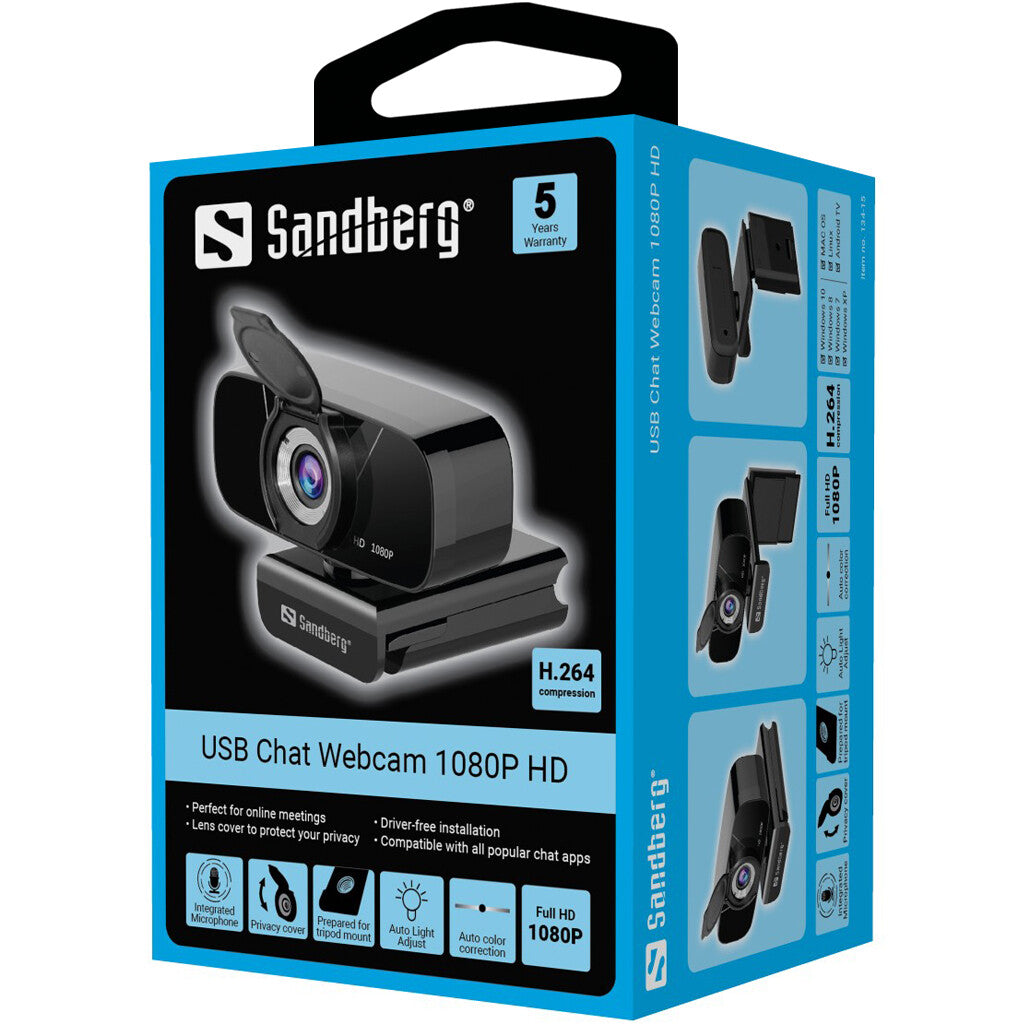 Sandberg Chat  - 1080p USB Webcam