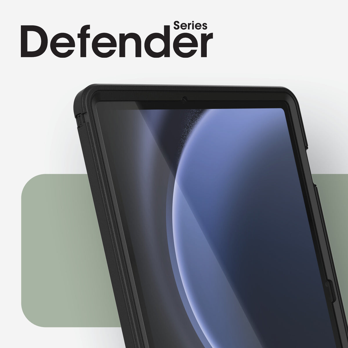 OtterBox Defender Series for Galaxy Tab S9 FE in Black